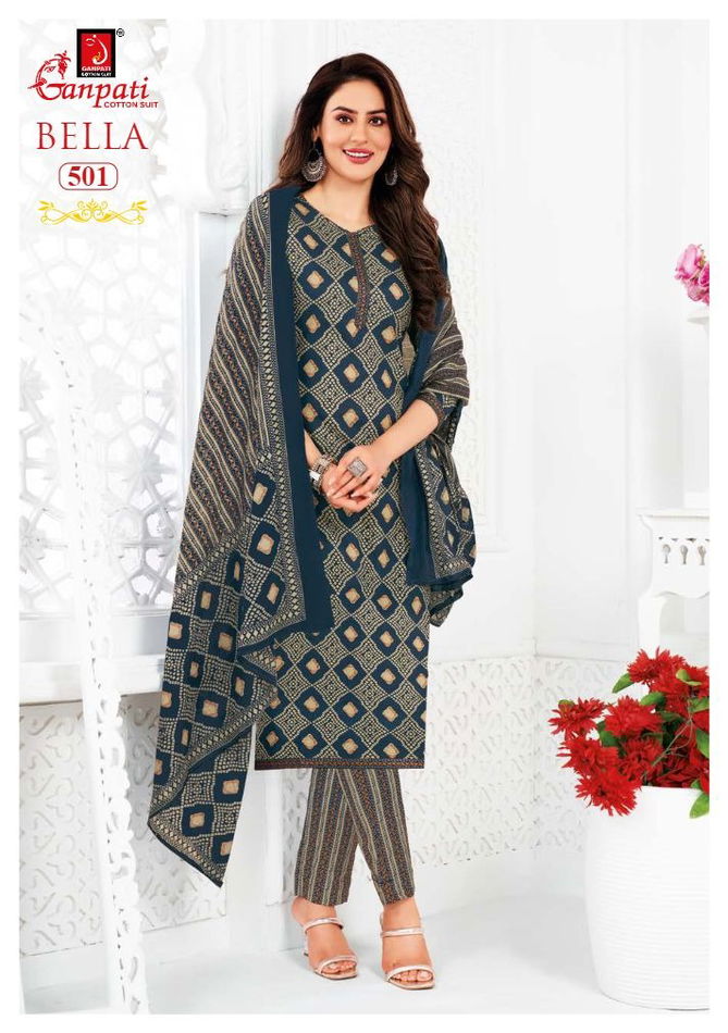 Bella Vol 5 By Ganpati Cotton Printed Kurti With Bottom Dupatta Wholesale Price In Surat